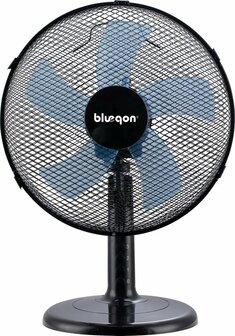 Blueqon BF20TX(B) Tafel ventilator - 40 Watt - 3 snelheden – Zwart