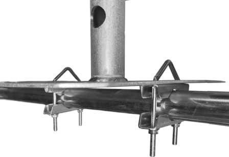 Big Q FLAT HIGH-PERFORMANCE antenne mount Aluminium railing beugel vlak montage