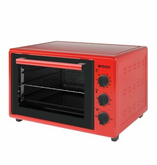 Wiggo WMO-E353(R) - Vrijstaande oven - 35 liter - Rood