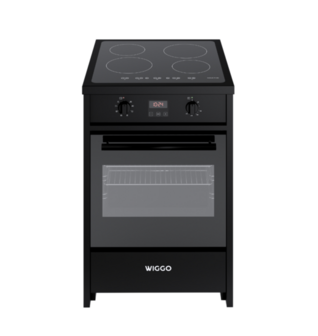 Wiggo WIO-E621A(BB) - Freestanding - Induction - Oven - 60cm - Zwart