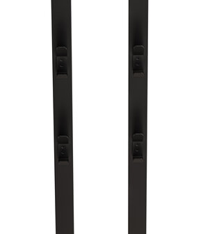 Gorillz Atomy XL - kapstok staand - Staande Kapstok - 32 haken - Metaal - 180 cm - Zwart