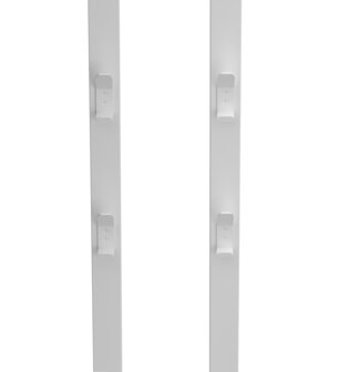 Gorillz Atomy XL - kapstok staand - Staande Kapstok - 32 haken - Metaal - 180 cm - Wit