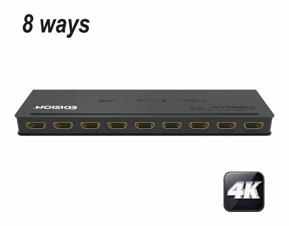 Edision 4K HDMI splitter 1×8 ultra HD
