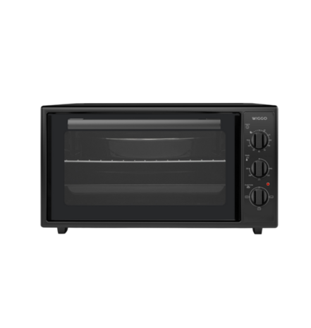 Wiggo WMO-E4562H(B)- Vrijstaande oven met kookplaat - 45 liter - Zwart